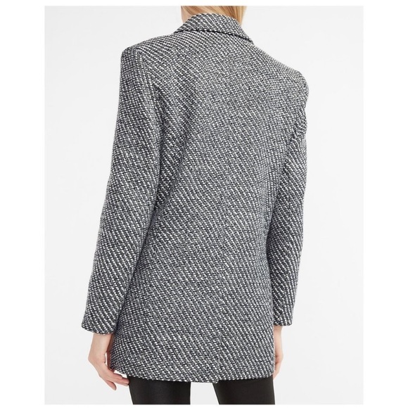 Express Tweed Metallic Blazer Coat - Picture 3 of 5